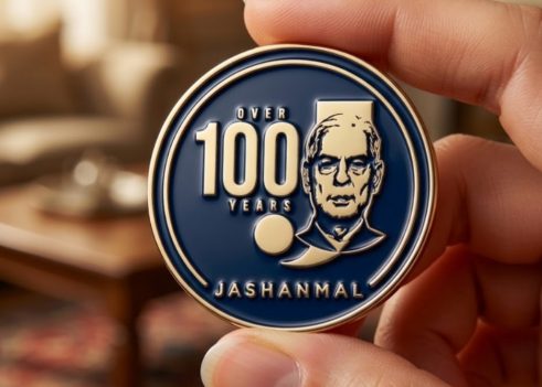 jashanmal-100-years-navy-gold-anniversary-custom-lapel-pins-dubai